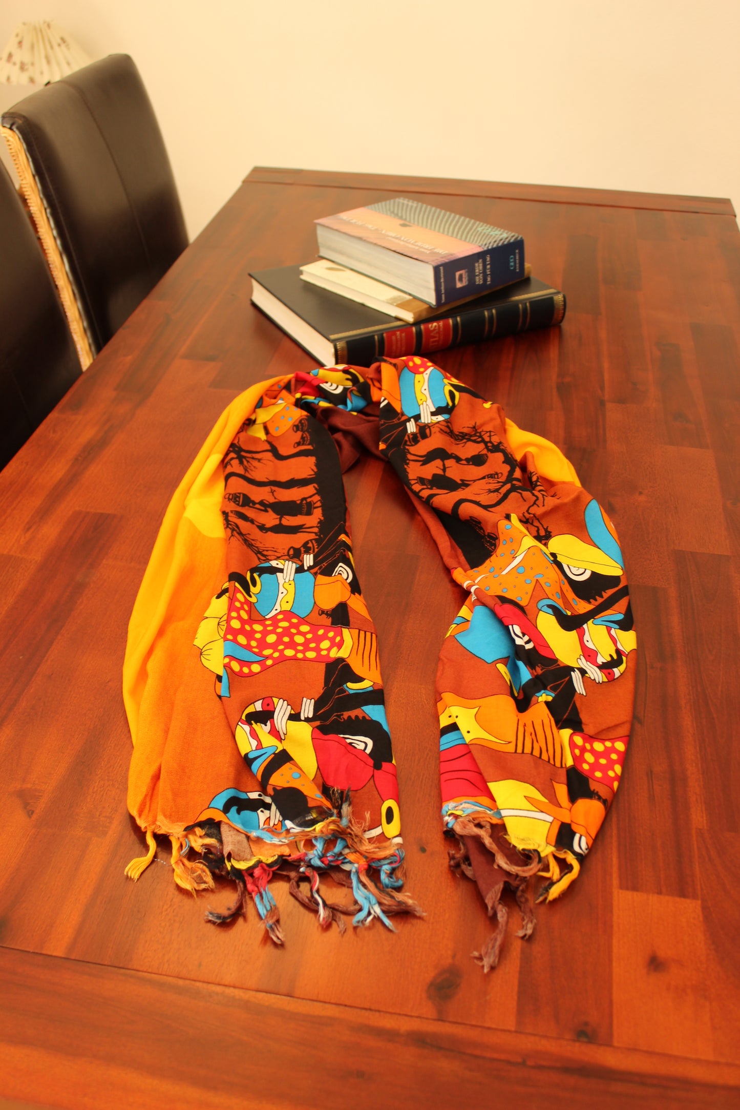 Schal, Schal, Damen, mit afrikanischem Motiv,