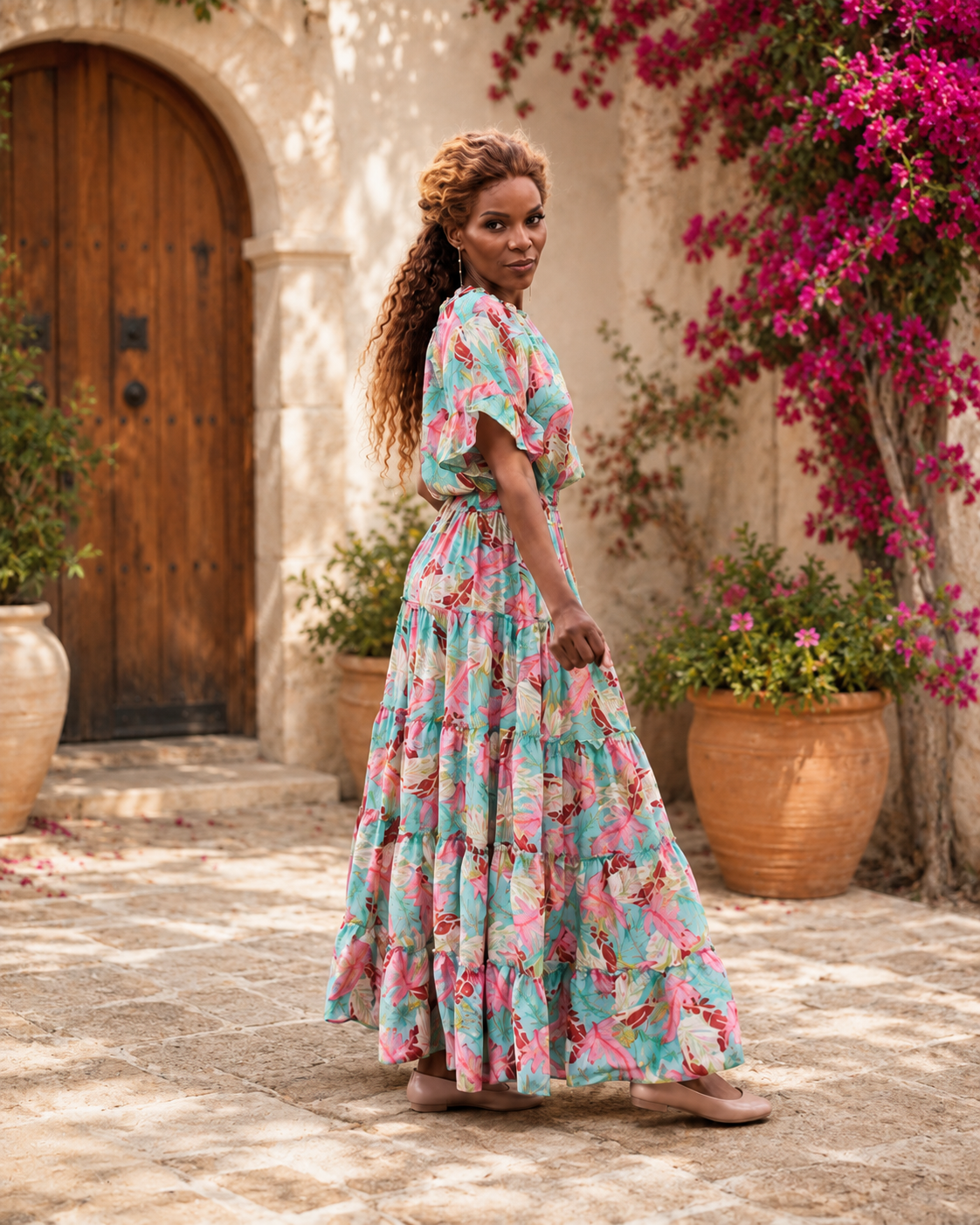 langes Kleid