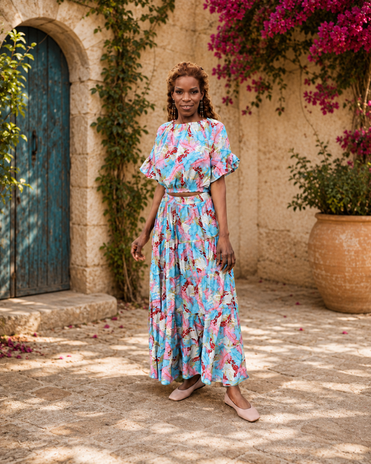 langes Kleid