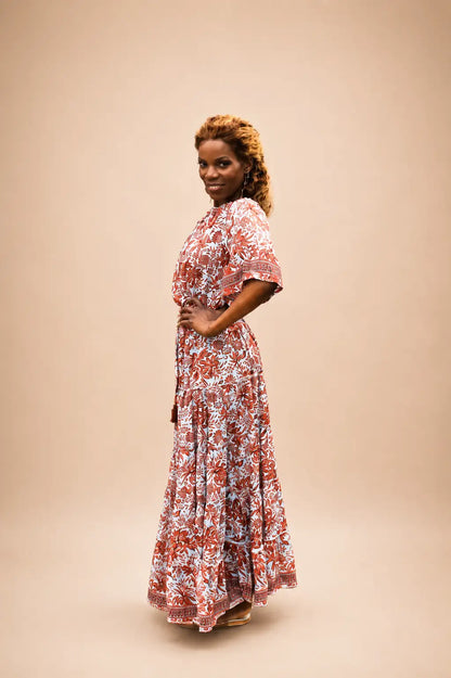 1971 Long Bohemian Frill Skirt And Gipsy Top Jungle