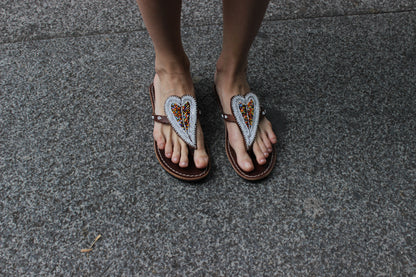 Ledersandalen