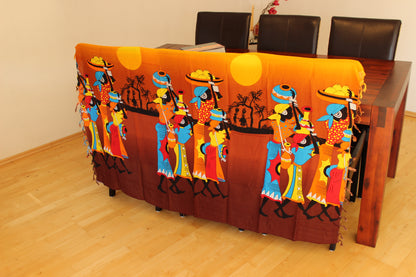 Schal, Schal, Damen, mit afrikanischem Motiv,