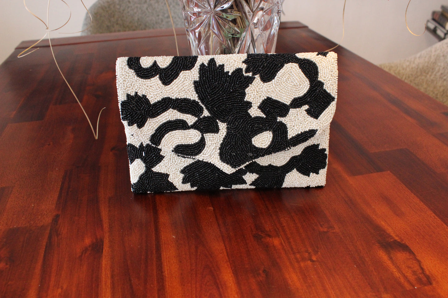 Clutch Bag, Handmade, Luxury Beaded Purse for  Party