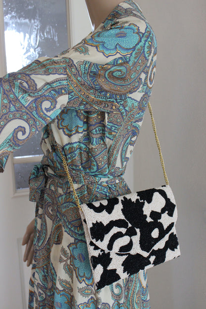 Clutch Bag, Handmade, Luxury Beaded Purse for  Party